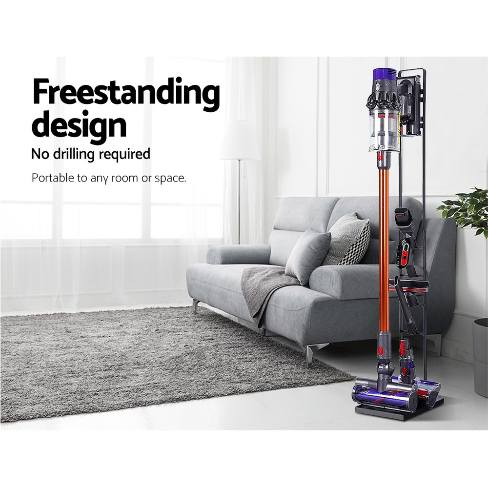Artiss Freestanding Dyson Vacuum Cleaner Stand for V6 7 8 10 11 Black view 4