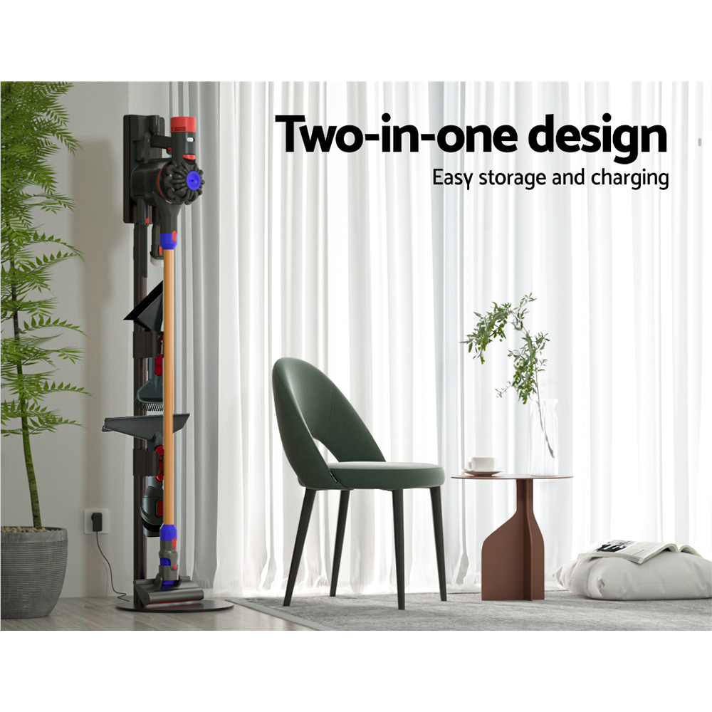 Artiss Freestanding Dyson Vacuum Cleaner Stand for V6 7 8 10 11 Grey view 5