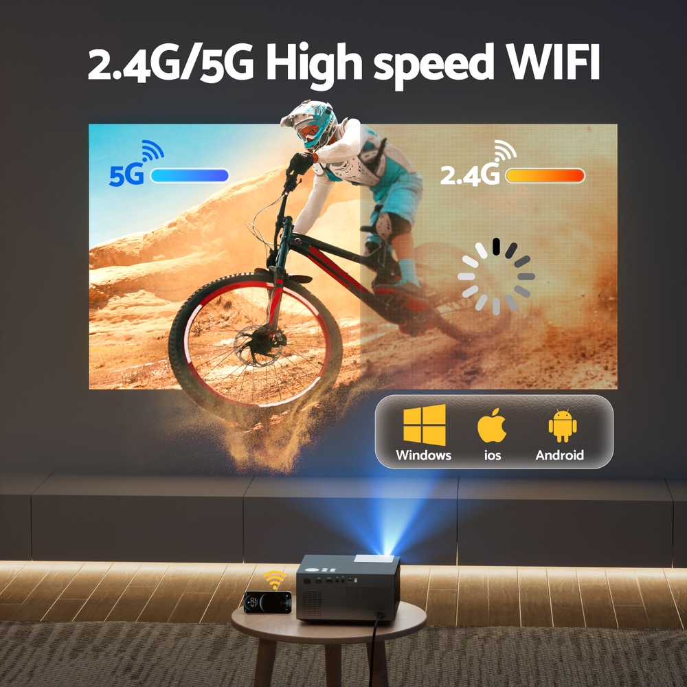 Devanti Video Project 4K 1080P Official Google TV 5G Wifi Home Cinema view 6