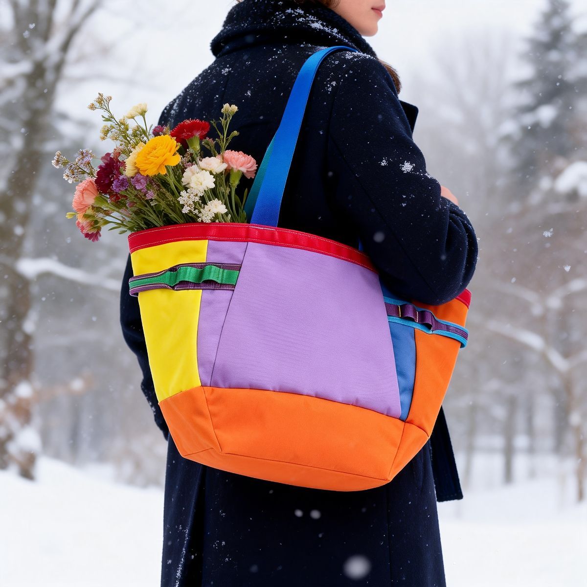 Travel Tote Bag Dopamine Color Tote Spacious Carryall Bag Organized Storage view 11