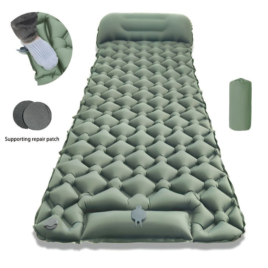 Camping Inflatable Mattress Breathable Camping Mattress Nylon Fabric view 4
