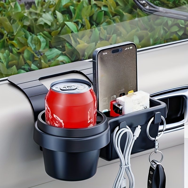 car door storage, cup holder organizer, car accessories, car interior view 4