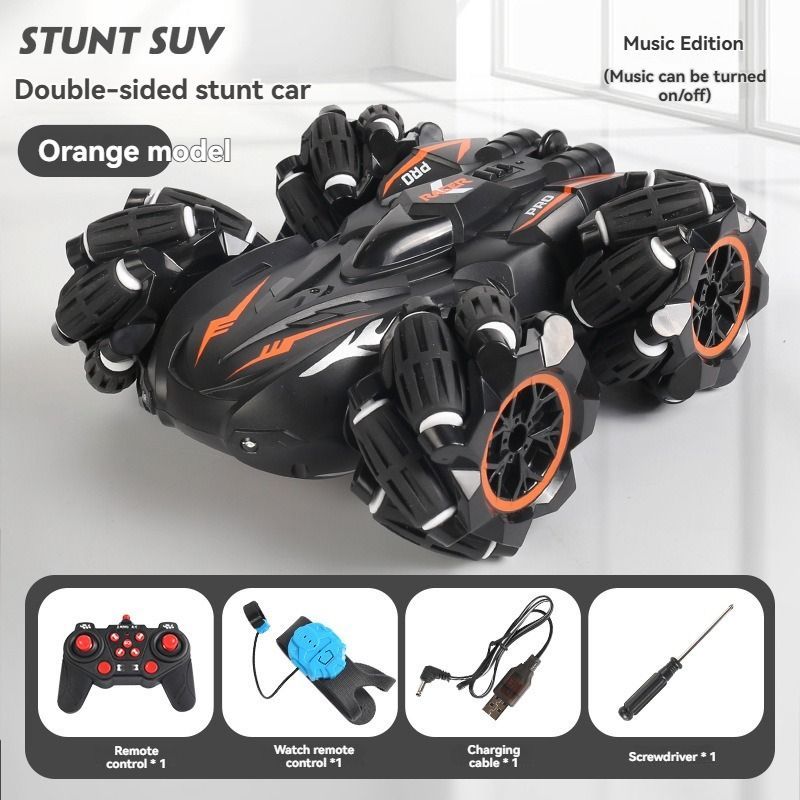 2.4G remote control car, electric stunt car, drifting car, spray function view 4