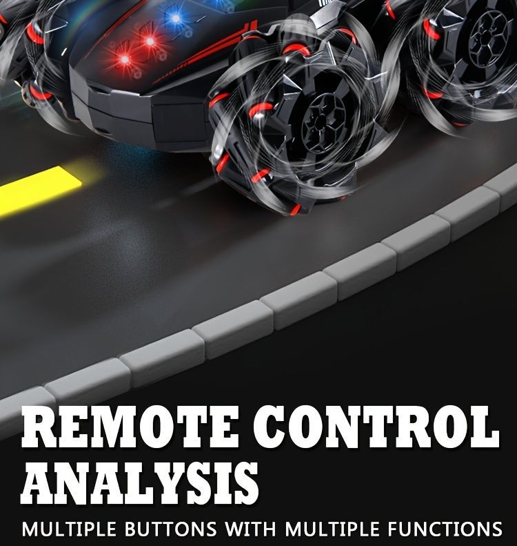 2.4G remote control car, electric stunt car, drifting car, spray function view 14