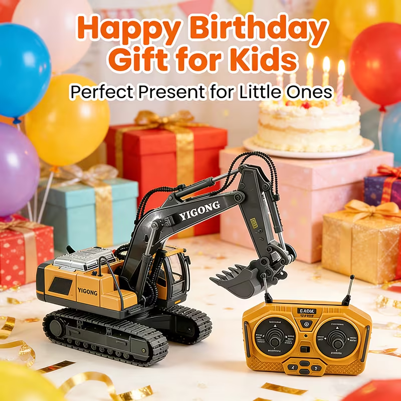 2.4G Remote Control Excavator Alloy Excavator Model Engineering Car Remote view 4