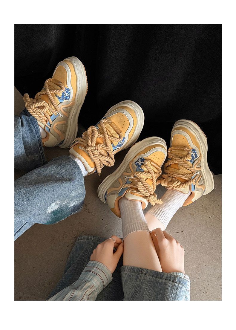 Amber Sneakers Vintage Unisex Shoes Couple Sneakers Classic Court Shoes view 5