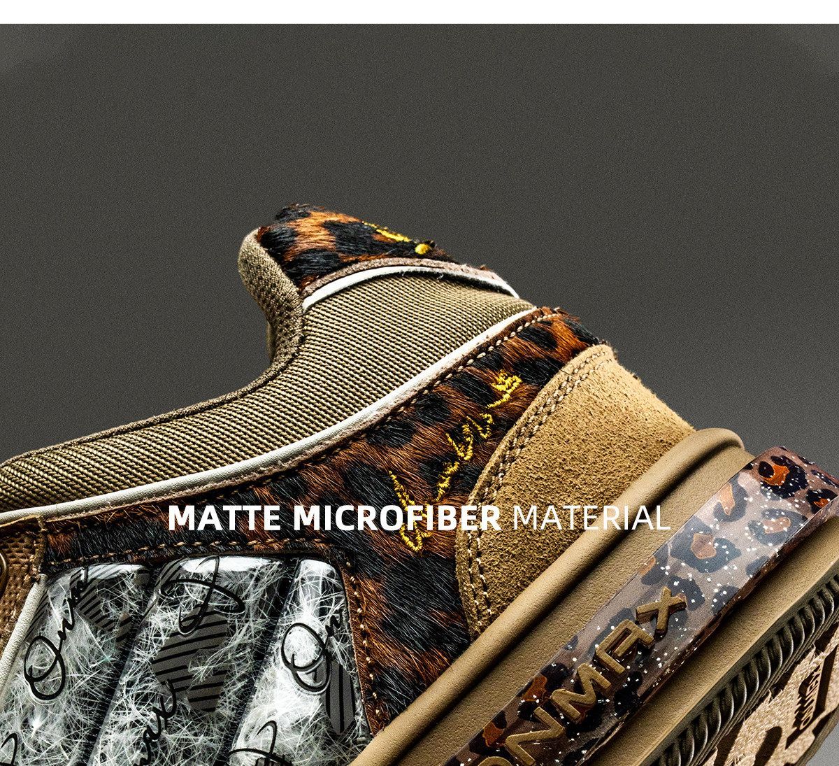 Leopard Print Sneakers Platform Chunky Shoes High-Top Casual Shoes Unisex view 8