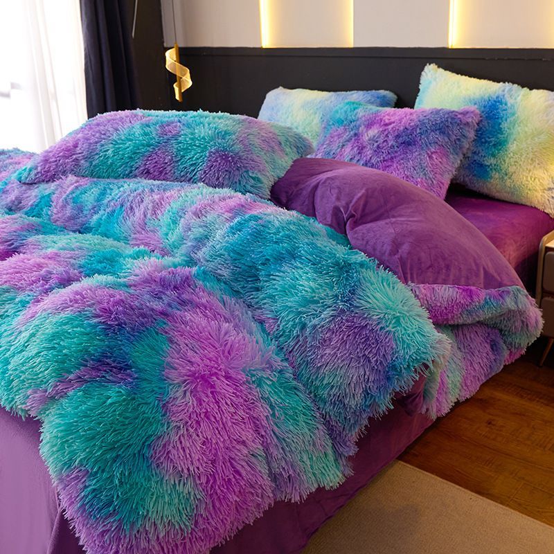 Tie-Dye Bedding Set Three-Piece Bedding Set Soft Bedding Trendy Bedding Home view 4