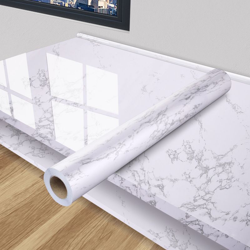 Marble Wall Sticker Waterproof Wallpaper Peel And Stick Tile Self Adhesive view 3