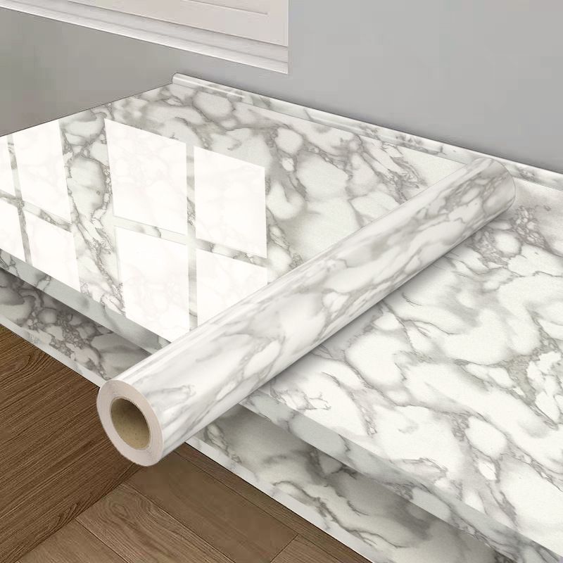 Marble Wall Sticker Waterproof Wallpaper Peel And Stick Tile Self Adhesive view 9