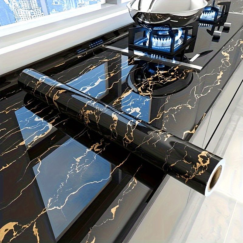 Marble Wall Sticker Waterproof Wallpaper Peel And Stick Tile Self Adhesive view 9
