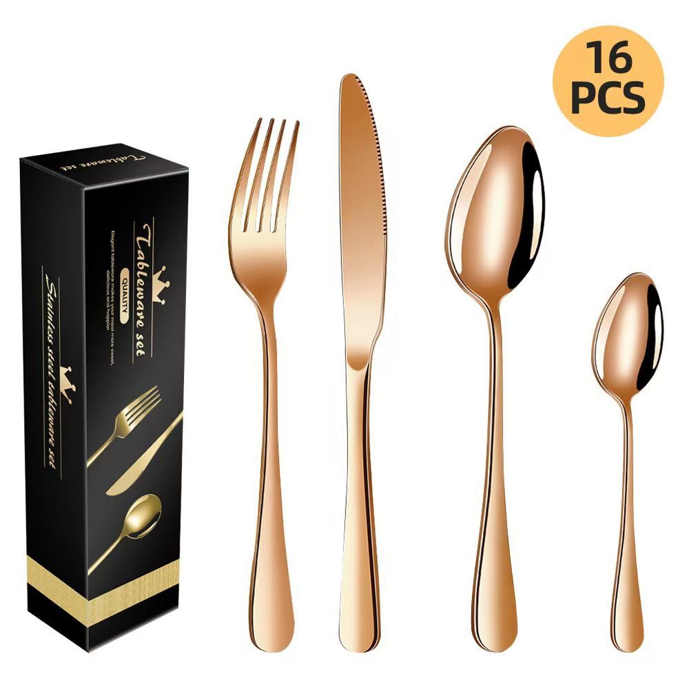 western cutlery set, steak knife and fork set, stainless steel cutlery, gift view 6