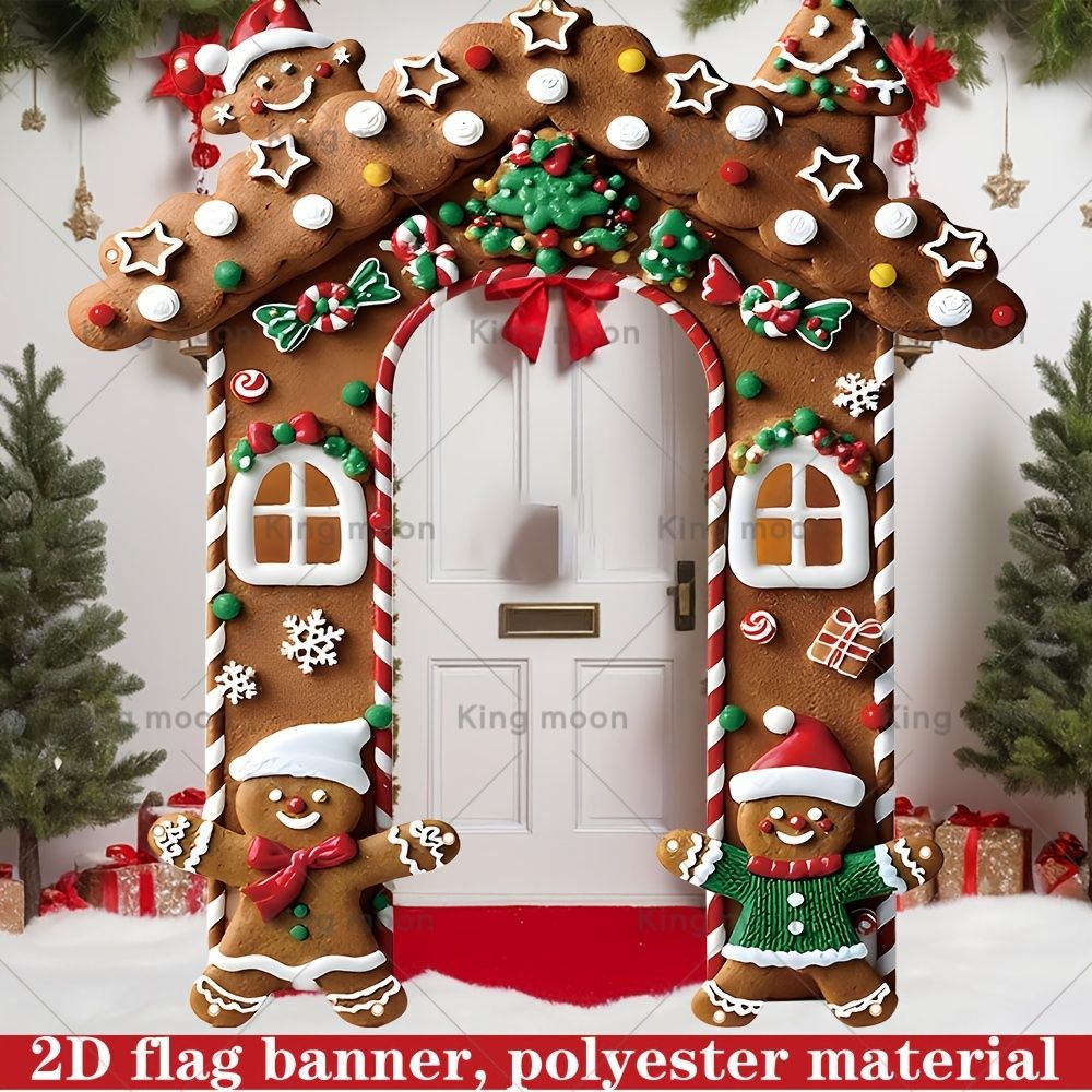 Christmas Decoration 2D Flat Banner Merry Christmas Archway Front Porch Decor view 9