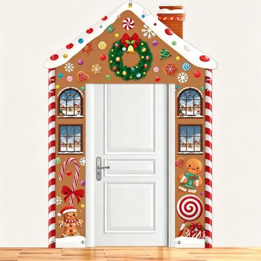 Christmas Decoration 2D Flat Banner Merry Christmas Archway Front Porch Decor view 6