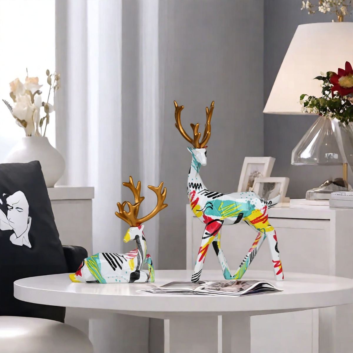 Christmas reindeer decorations view 3