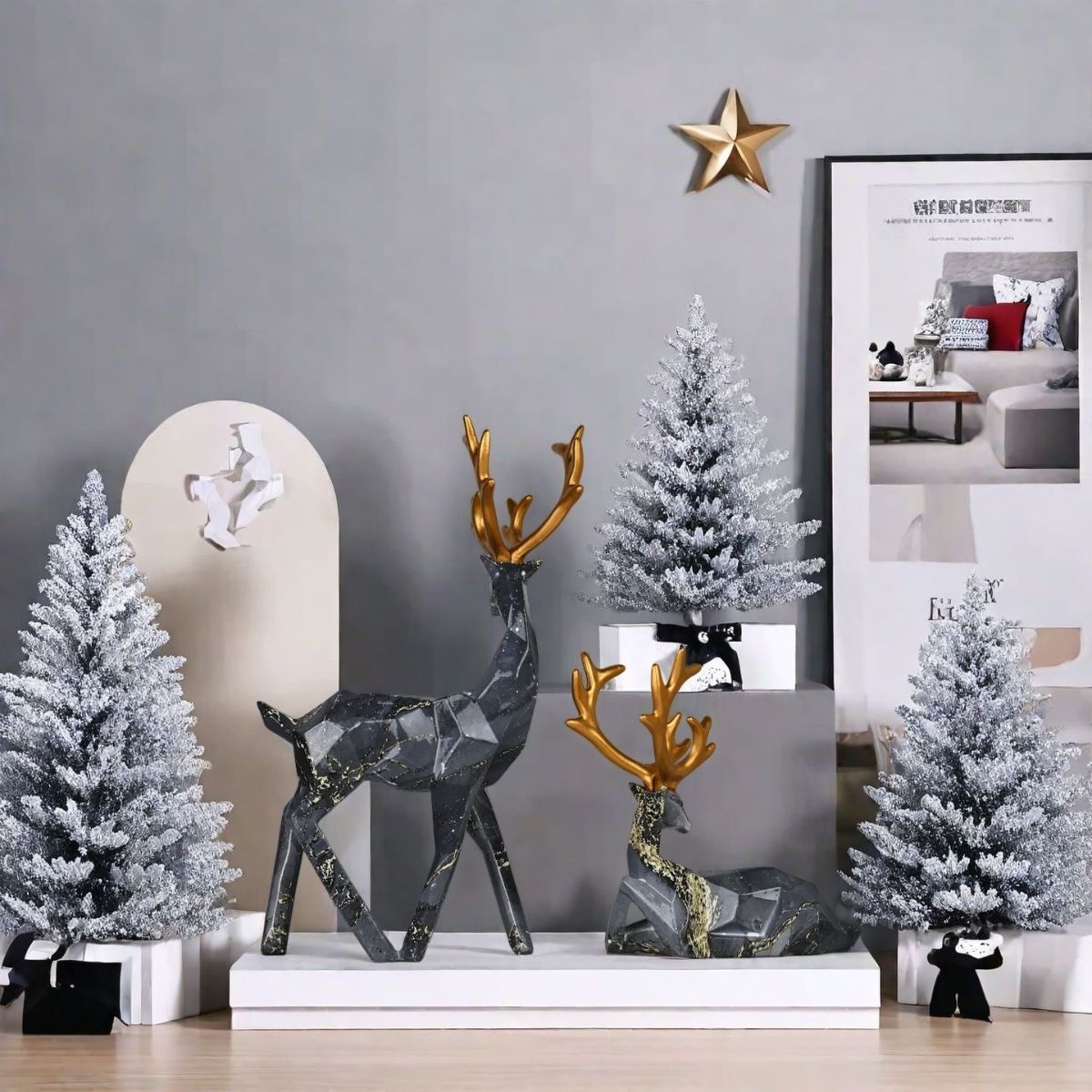 Christmas reindeer decorations view 4