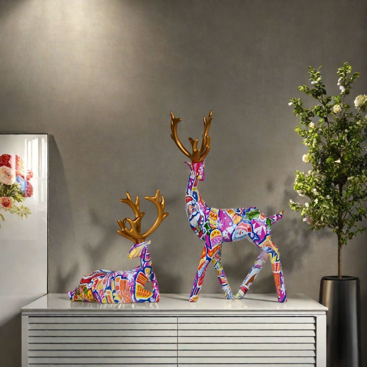 Christmas reindeer decorations view 5