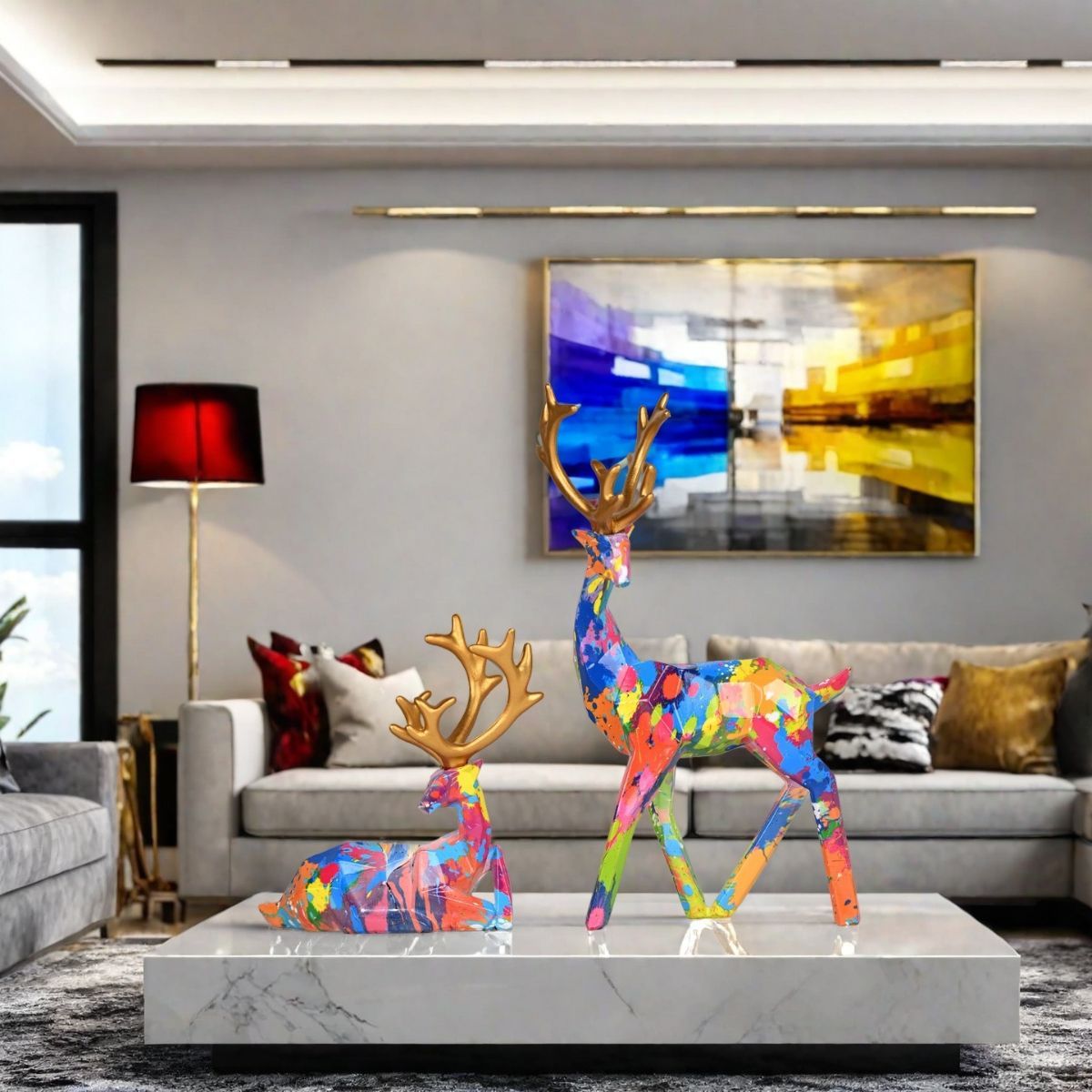 Christmas reindeer decorations view 7