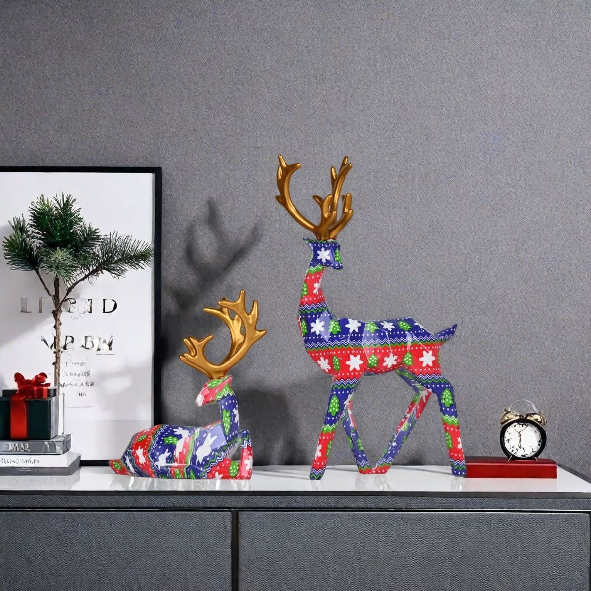 Christmas reindeer decorations view 9