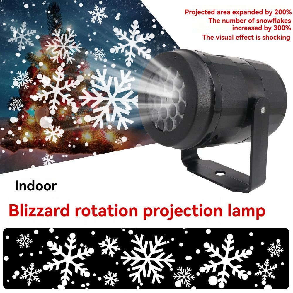 LED Christmas Projection Light Christmas Decorations Winter Wonderland Decor — image 1