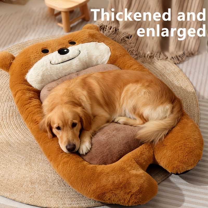 dog bed, bear shaped dog bed, thickened dog bed, enlarged dog bed, all season view 5