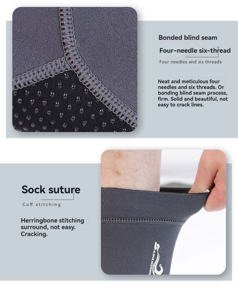 unisex diving socks, 3MM neoprene socks, mid-calf diving socks, hook-and-loop view 11