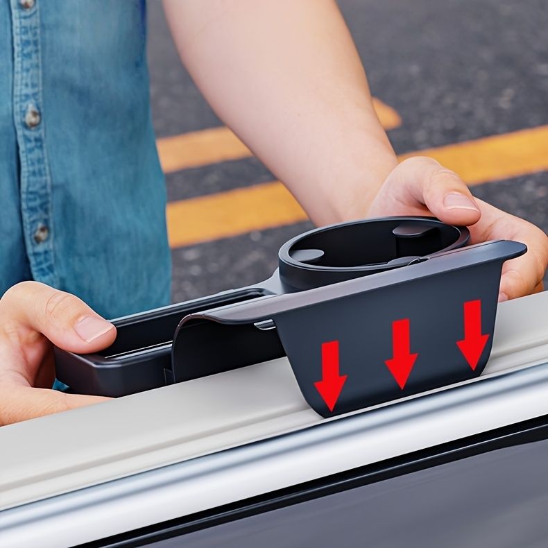 car door storage, cup holder organizer, car accessories, car interior view 3