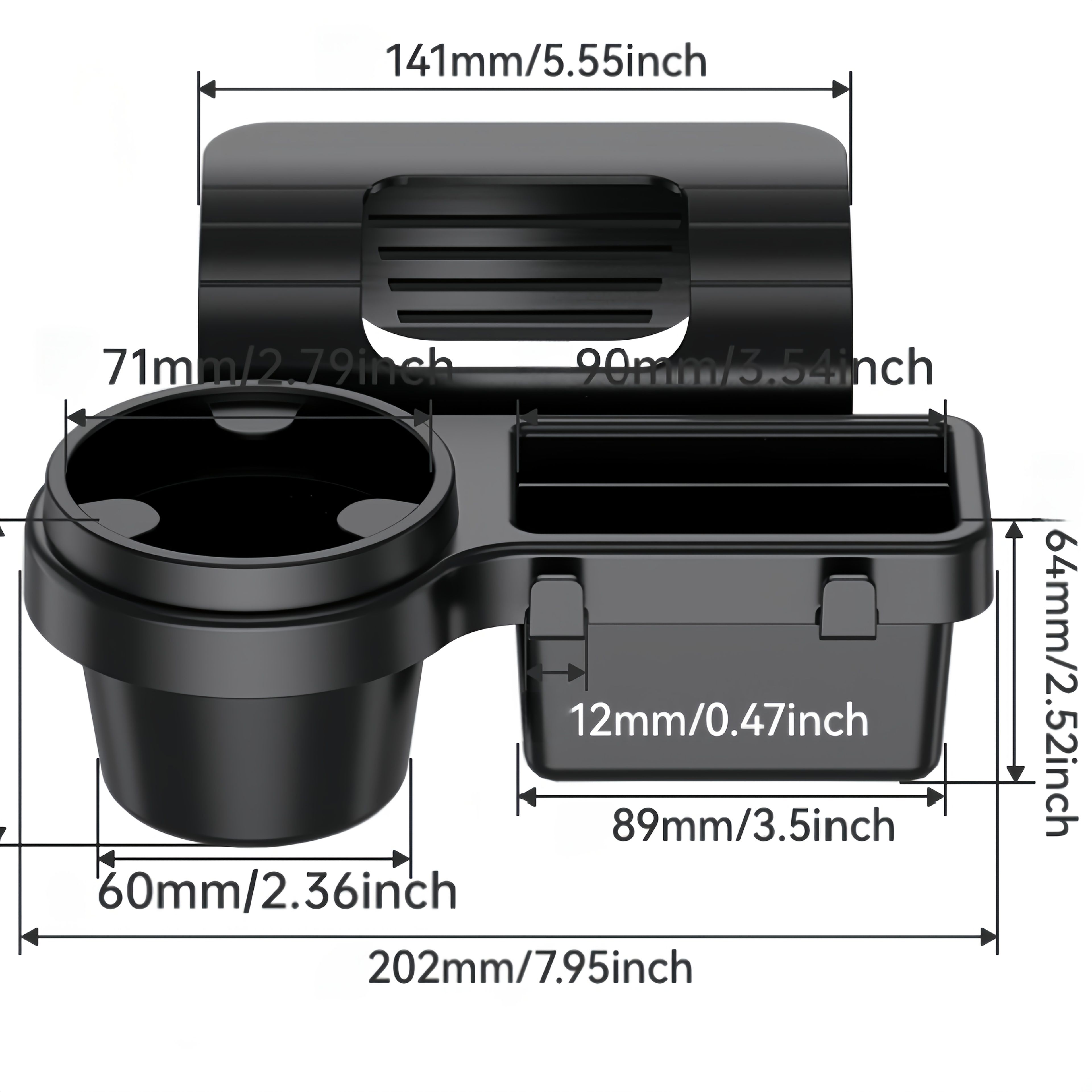 car door storage, cup holder organizer, car accessories, car interior view 9