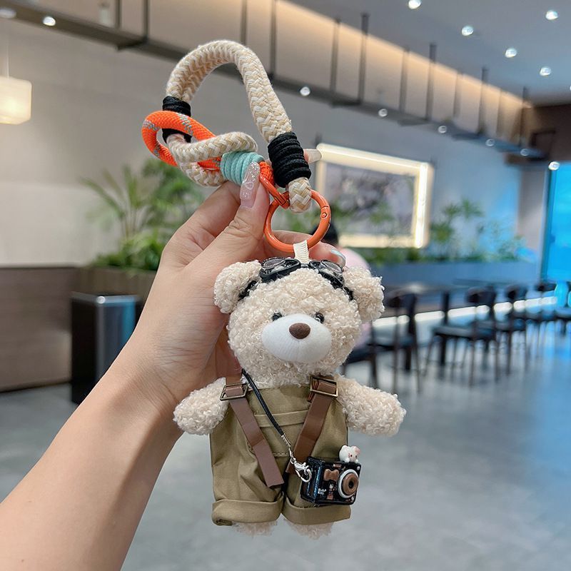 cute teddy bear keychain view 8