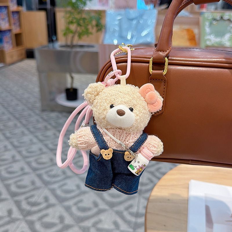 cute teddy bear keychain view 5