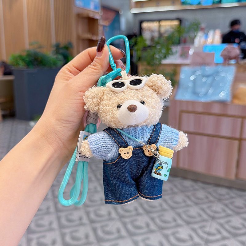 cute teddy bear keychain view 6