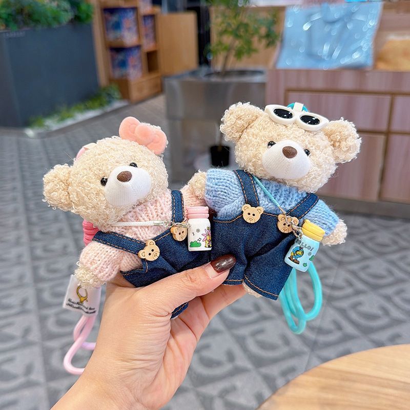 cute teddy bear keychain view 7