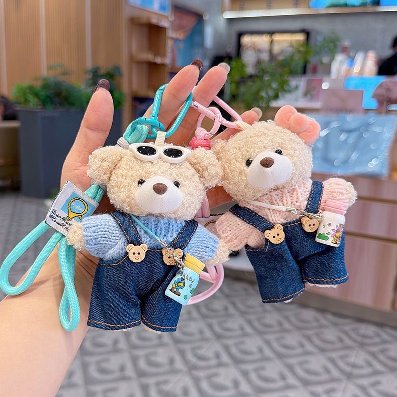 cute teddy bear keychain view 8