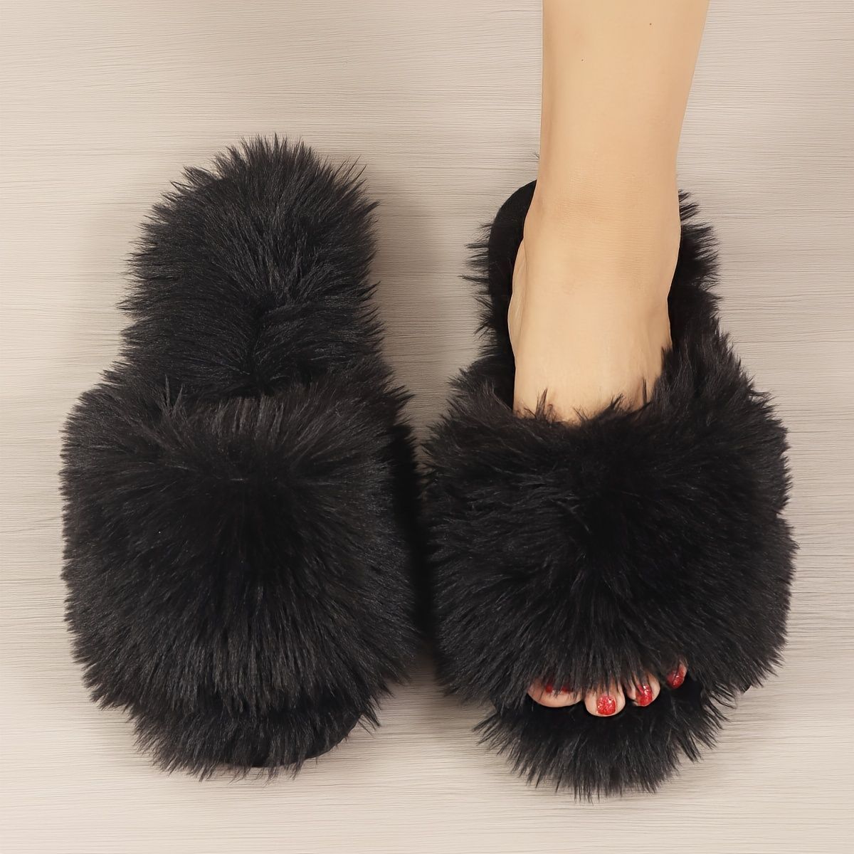 Women'S Furry Slippers High-Quality Slippers Comfortable Slippers Trendy view 10