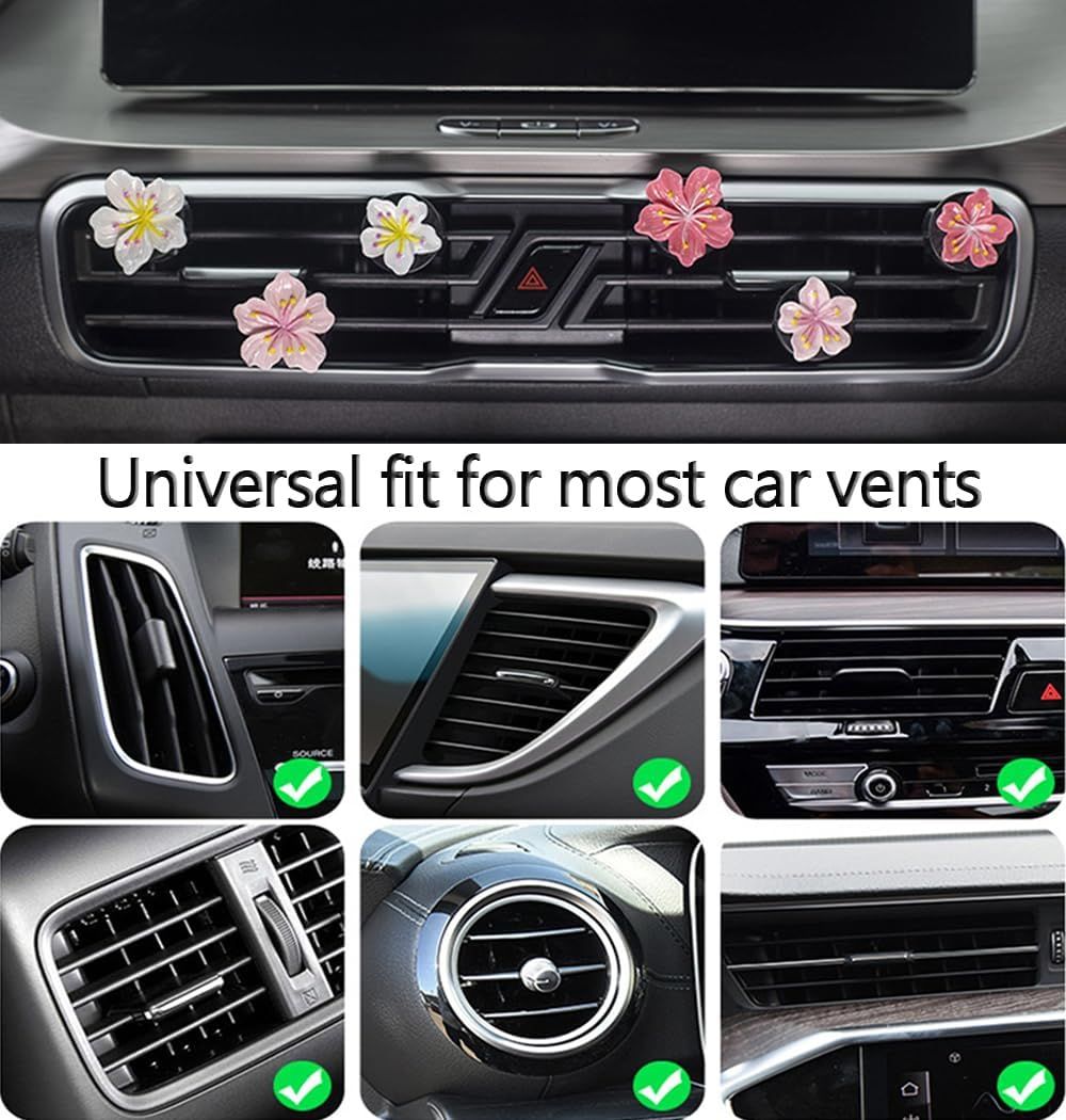 Cute Car Air Freshener Vent Clamp 6 Pcs view 6