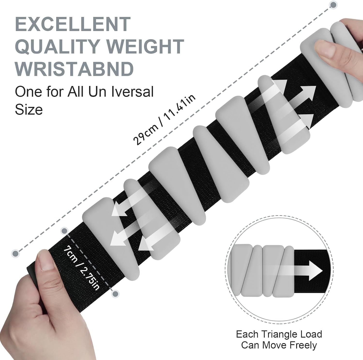 Wrist Weights Set of 2, Adjustable Silicone Workout Weights for Women and Men view 2