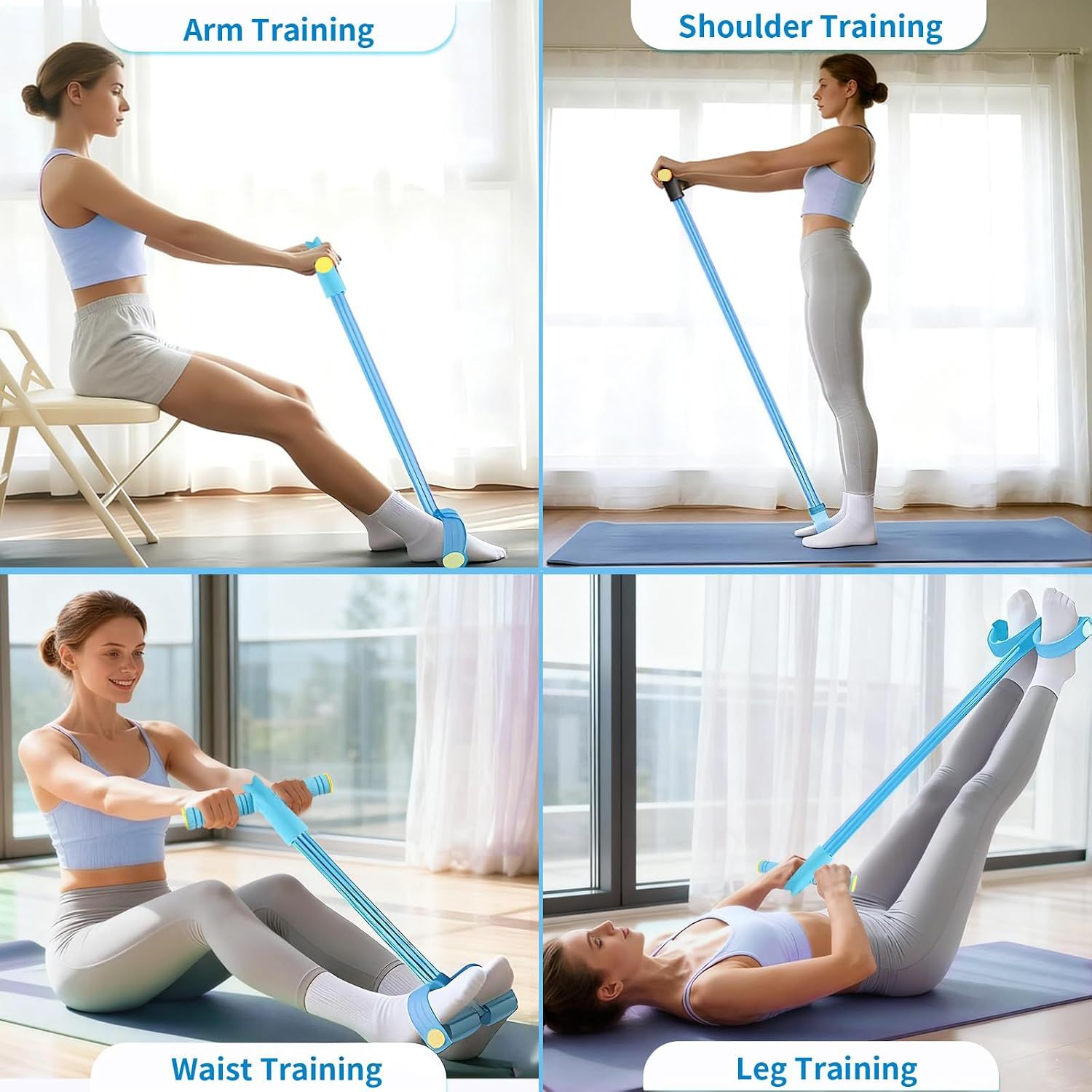 Pedal Resistance Bands with Handles view 5