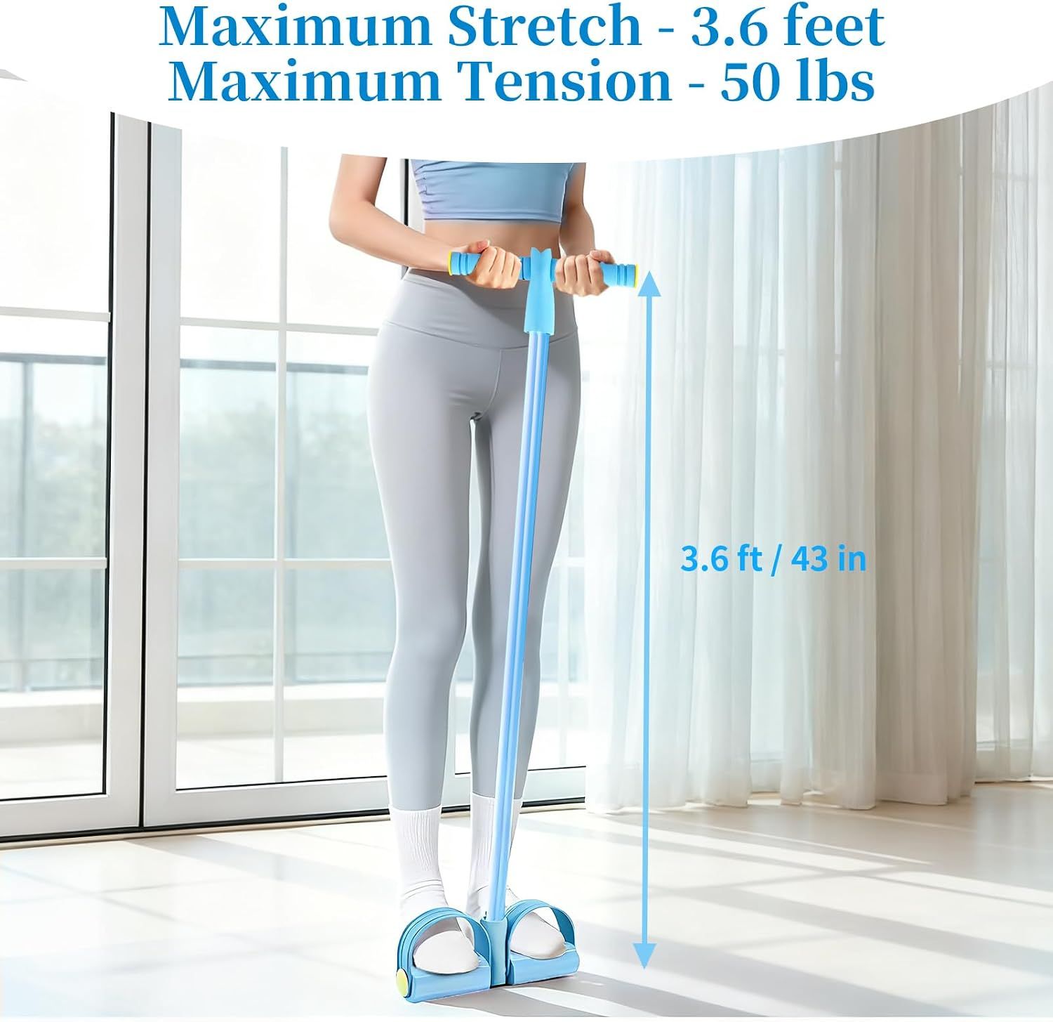 Pedal Resistance Bands with Handles view 7