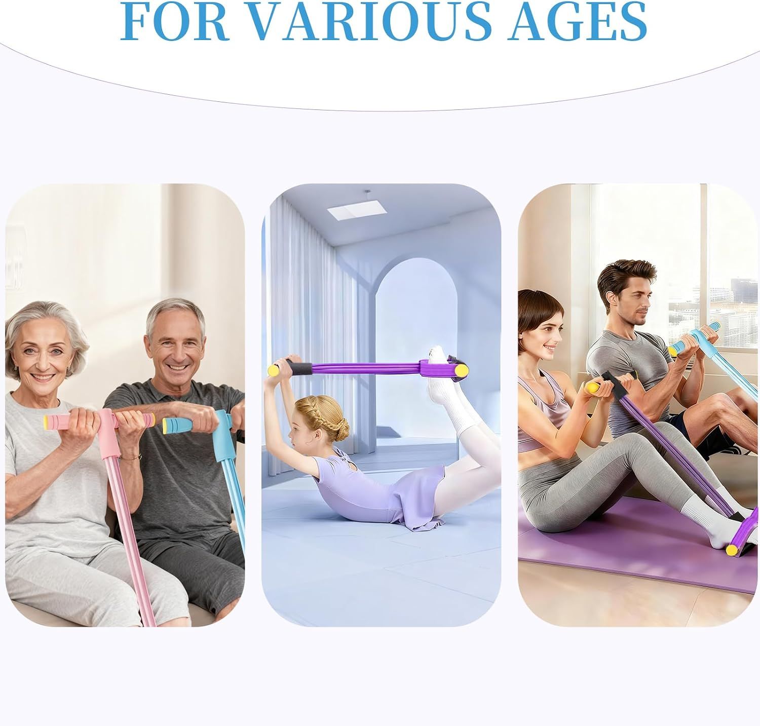 Pedal Resistance Bands with Handles view 8