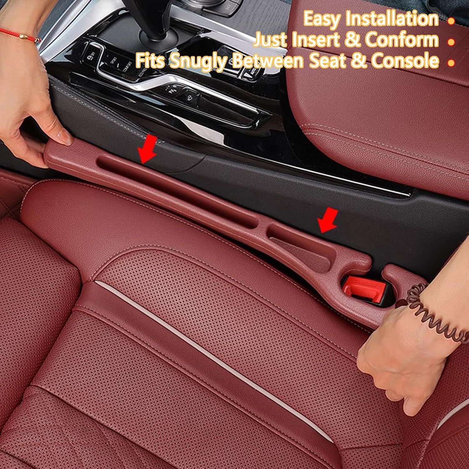 Car Seat Gap Fill Organizer 2 Pcs - No Drop Seat Guard view 5