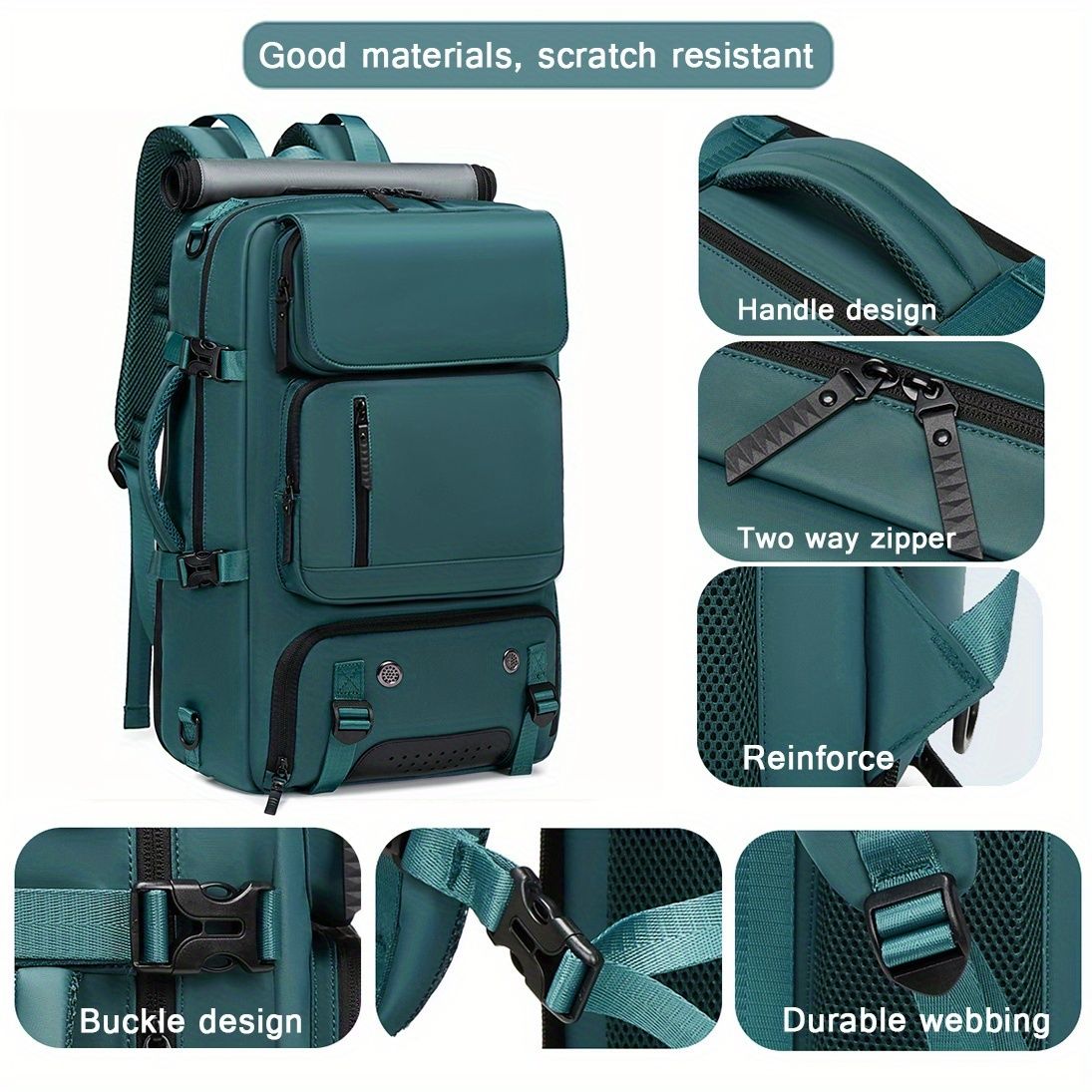 18.1-inch Easy-Travel Bag (46×30×16 cm): Four carrying modes in one bag view 3