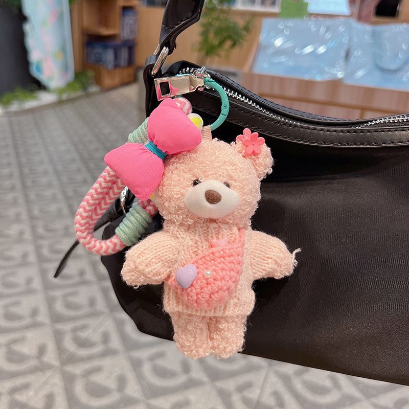 cute teddy bear keychain view 10