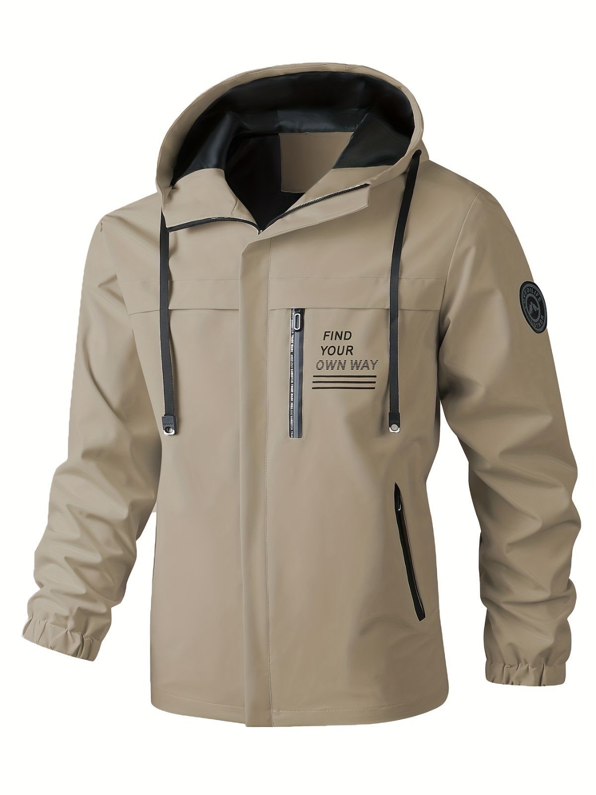 Men'S Hooded Windbreaker Lightweight Windbreaker Casual Jacket With Pockets — image 1