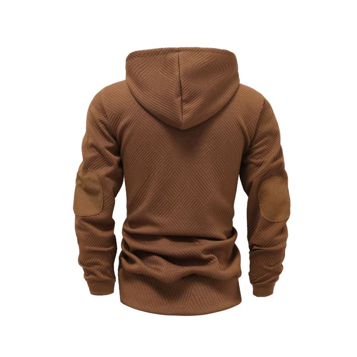 Men'S Casual Hoodie Color Block Sweatshirt Pullover Hoodie Australian - Coffee view 10