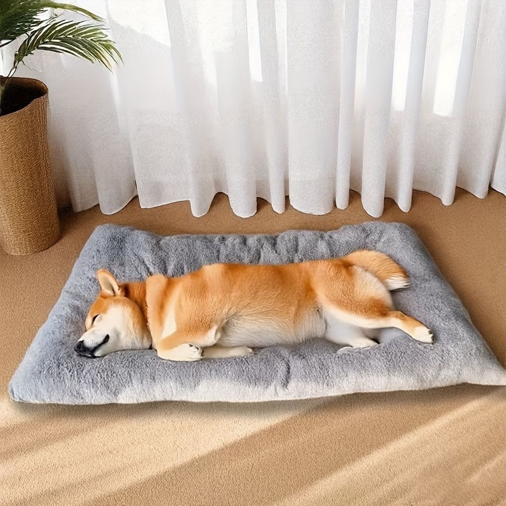 Christmas. A holiday gift for the dog. A warm dog bed in winter. Dog kennel. view 5