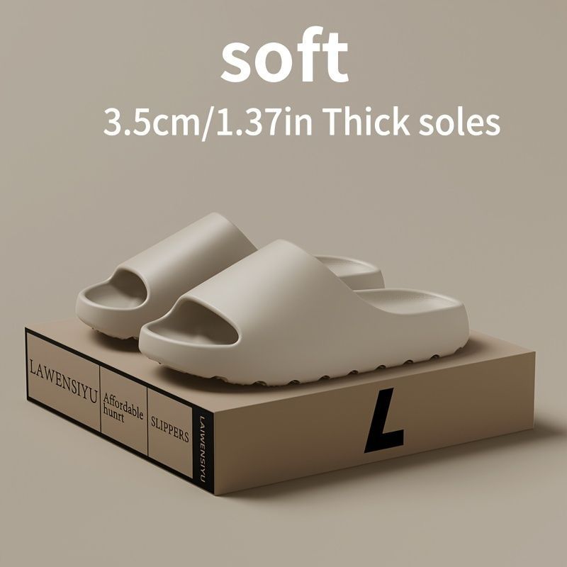 Unisex Soft Thick-Sole Slippers – 3.5cm Cushioned Comfort - Green - Size view 11