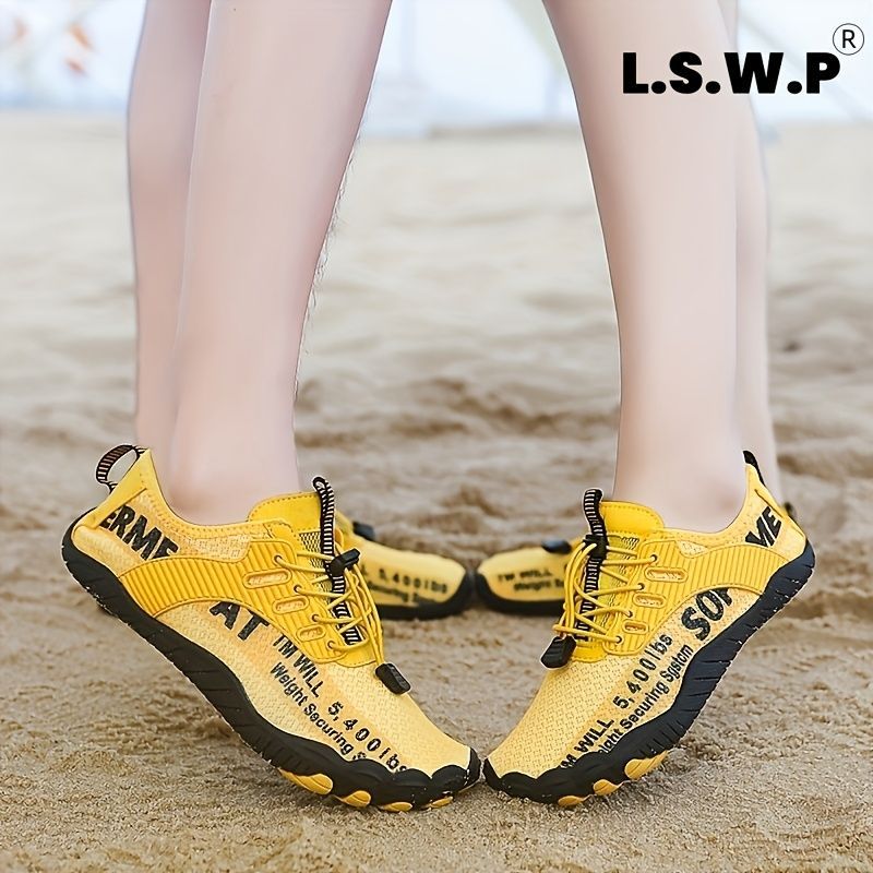 Men'S Aqua Shoes Non-Slip Water Shoes Breathable Fly Knit Wide Toe Box Shoes view 5