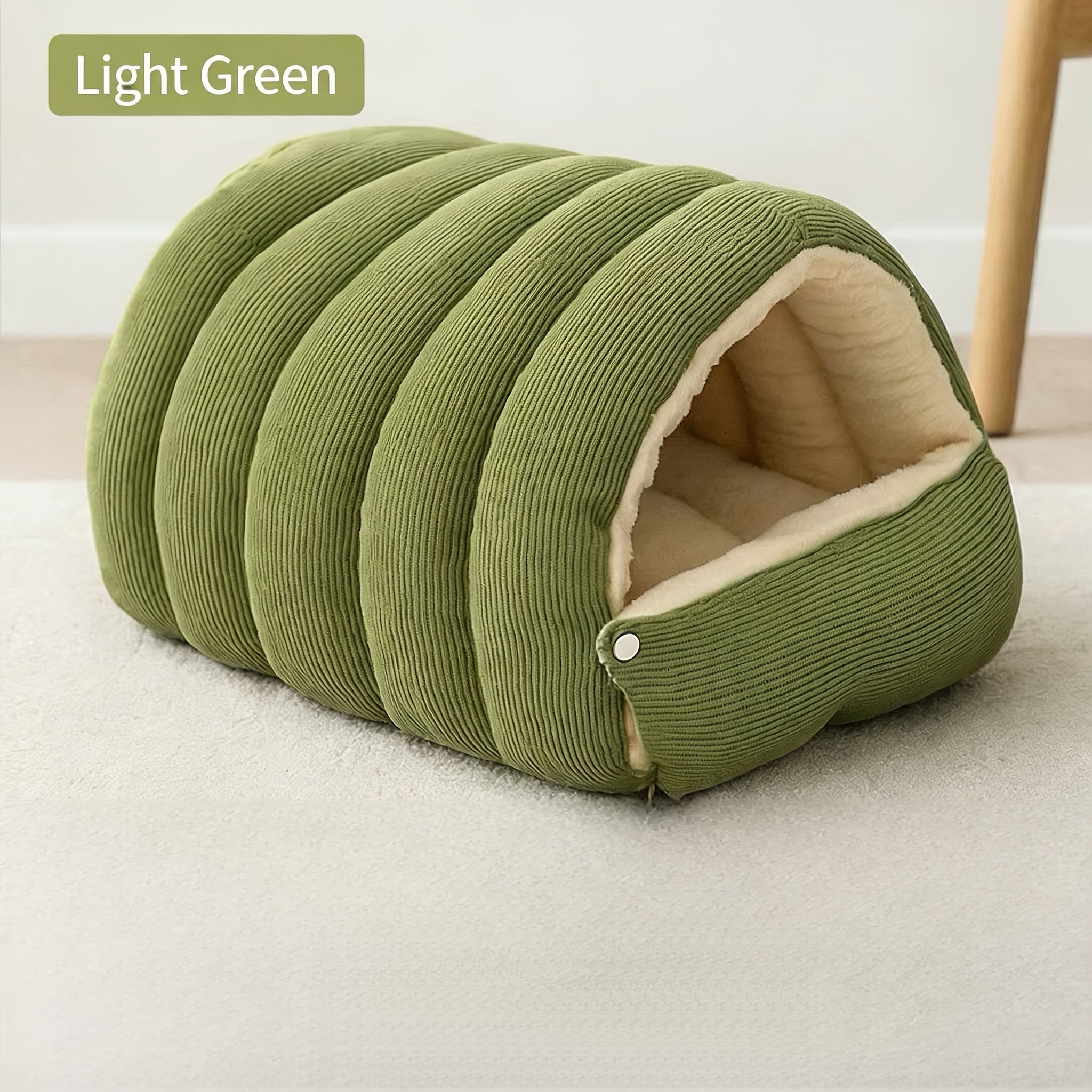 High-Elasticity Warm Cat Bed: 45×30×19cm Wrapped Design view 4