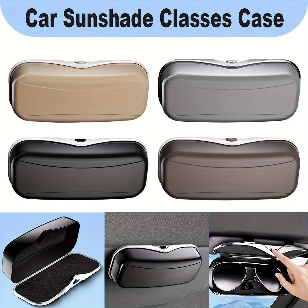 Car Travel Three-Piece Set: Push-Open Eyeglass Case view 2