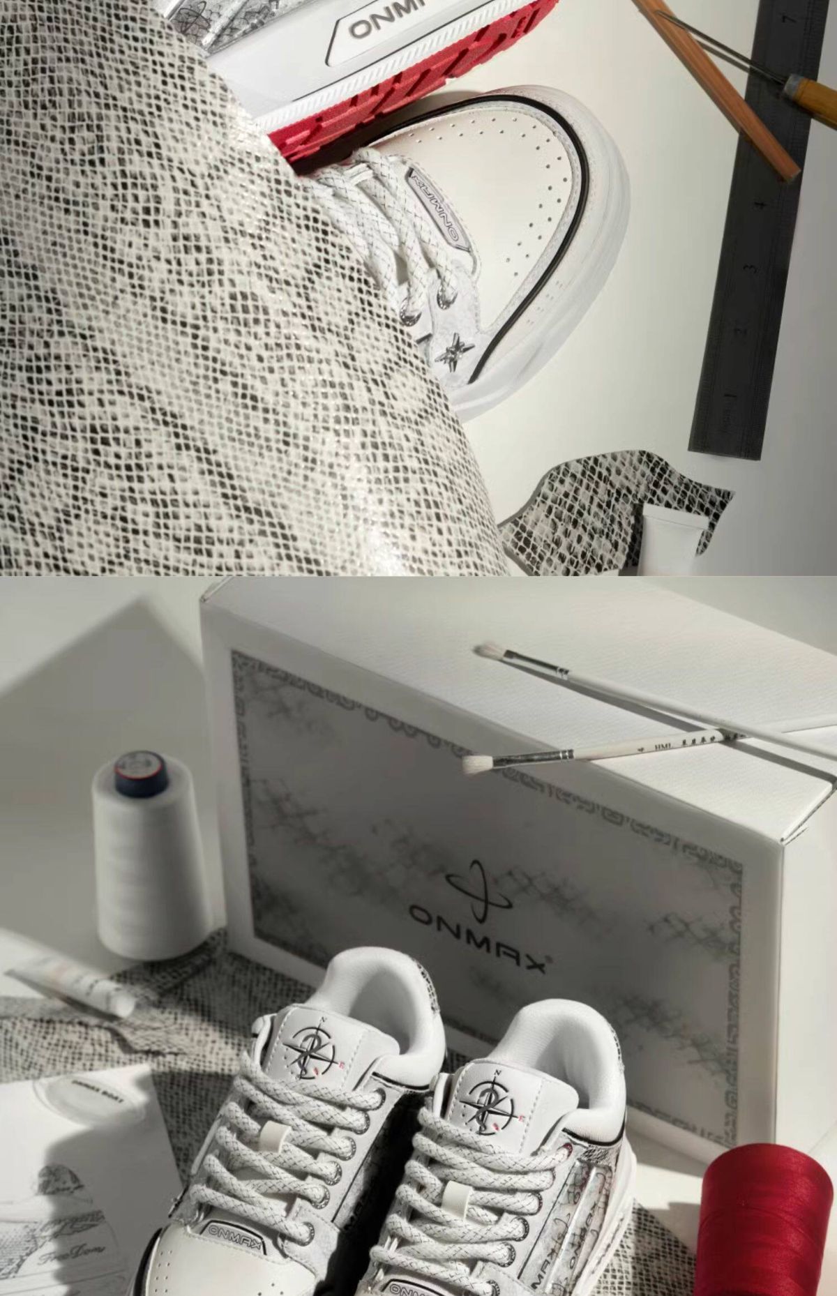 Women'S Casual Board Shoes Silver Snake Sneakers Trendy Women'S Sneakers view 12